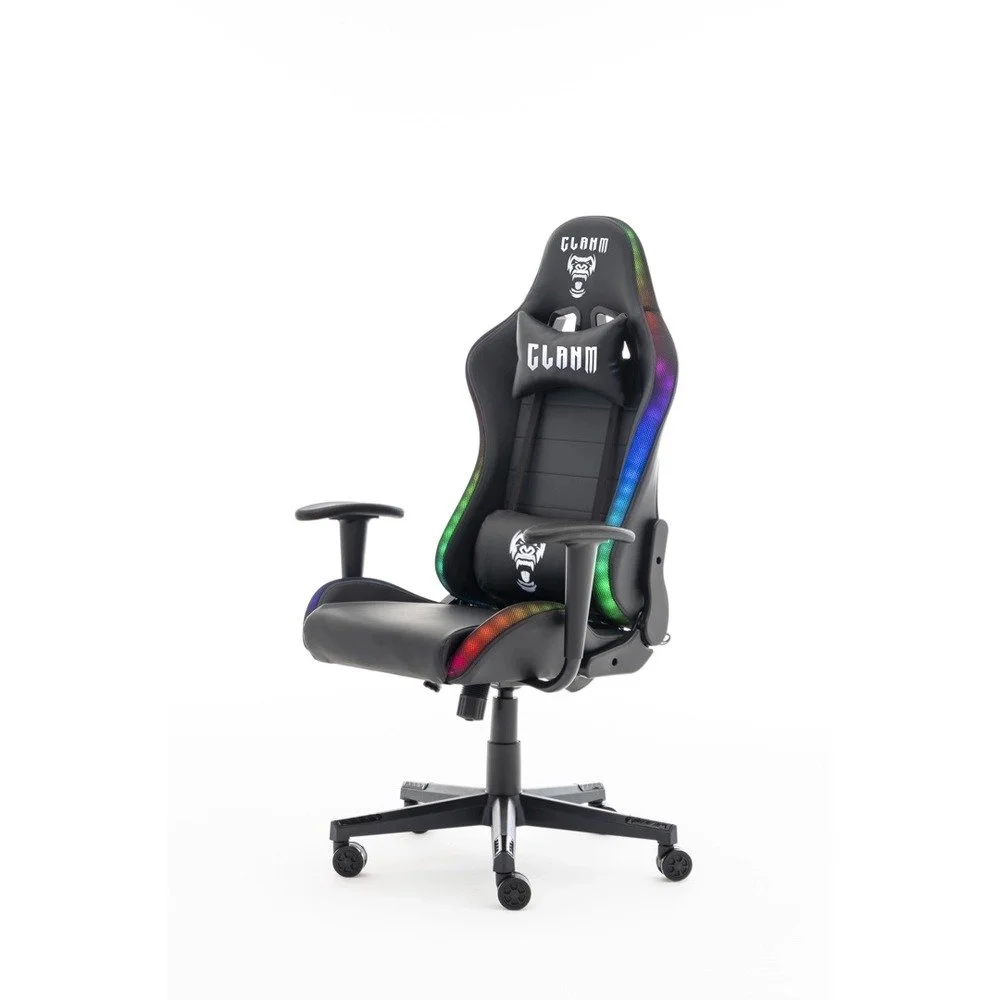 cadeira gamer king preto rgb cl ck047 clanm
