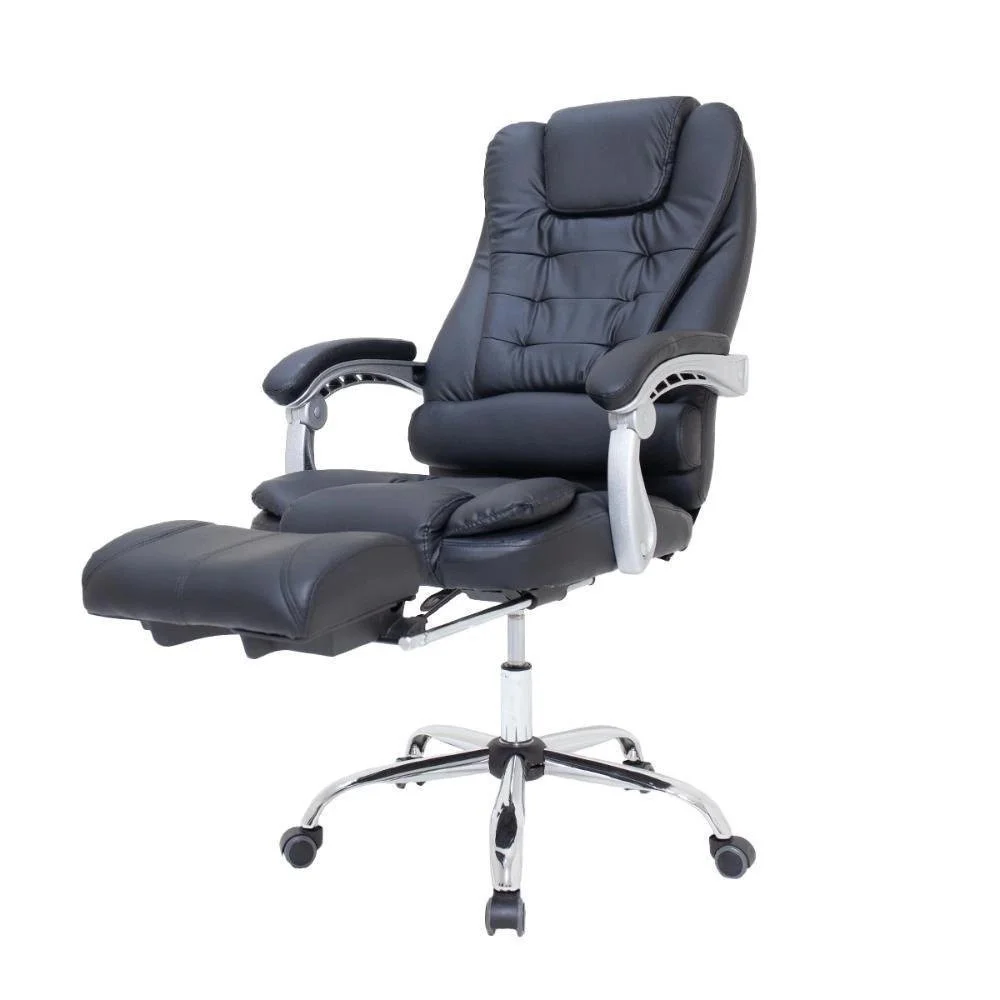 cadeira de escritório big boss presidente giratória com apoio para os pés preto