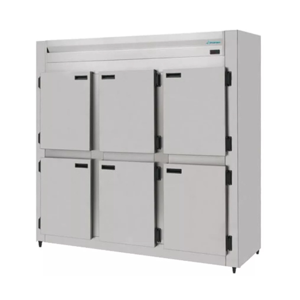 Mini Câmara Fria Industrial Inox 6 Portas 1290 Litros Kofisa