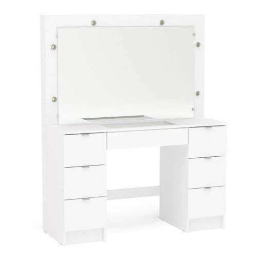 penteadeira camarim frança 6 lâmpadas branco