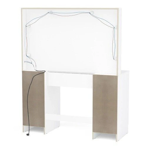 penteadeira camarim frança 6 lâmpadas branco