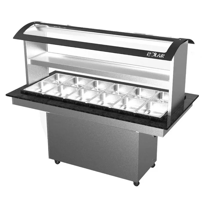 Buffet Self Service Brq-12f Premium – 12 Cubas Quentes 6 Cubas Frias Tampo Granito – Polar