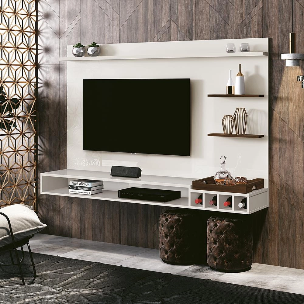 painel para tv 55 polegadas palladium off white 180 cm