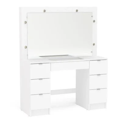 Penteadeira Camarim França 6 lâmpadas Branco