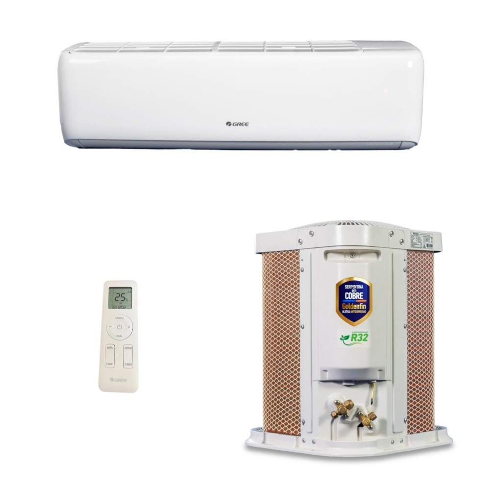 Ar Condicionado Split Hi Wall Gree G-Top Auto Inverter 9.000 Btus Frio 220v R-32