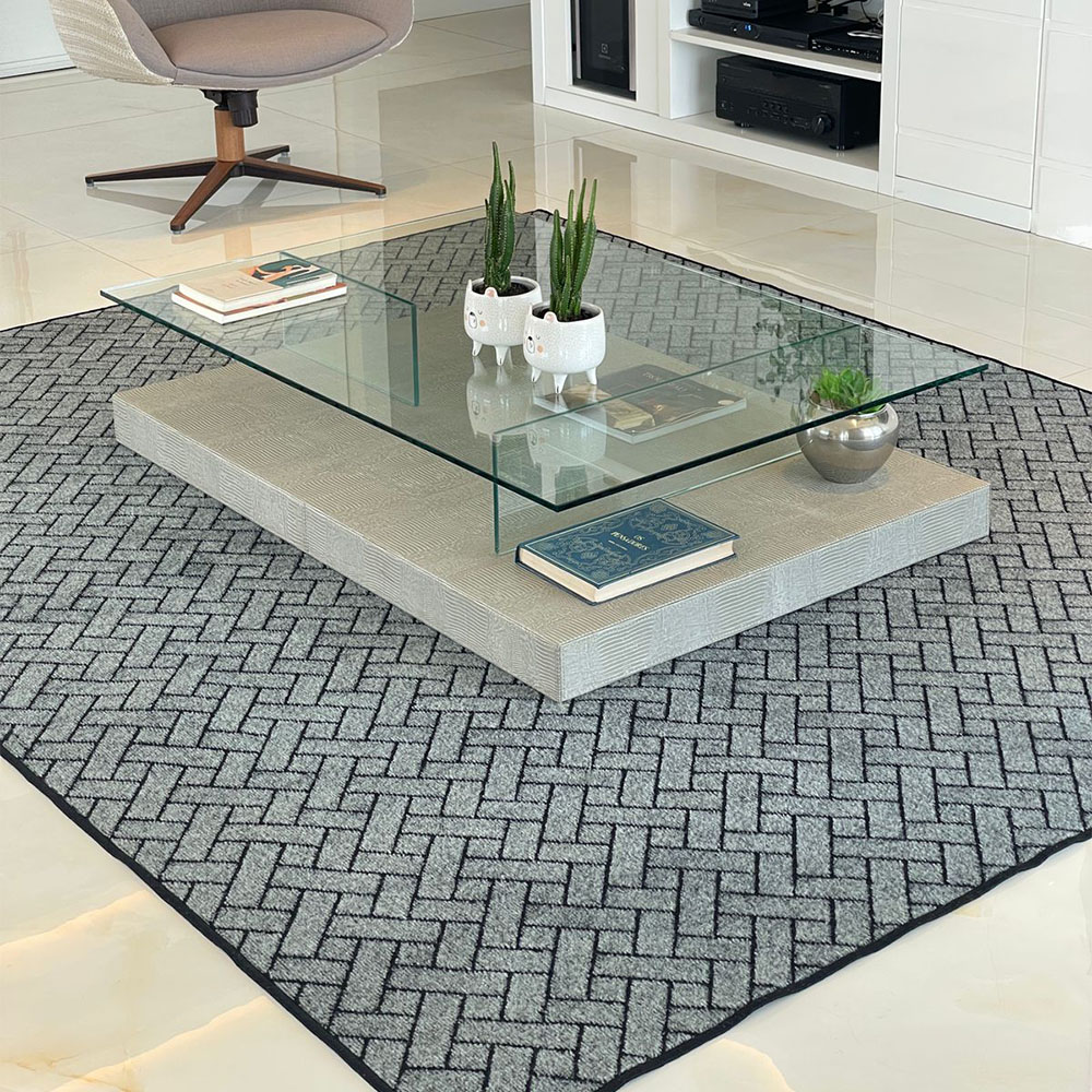 Tapete Carpete Sala Quarto Elegante Trama 1,00 X 1,50